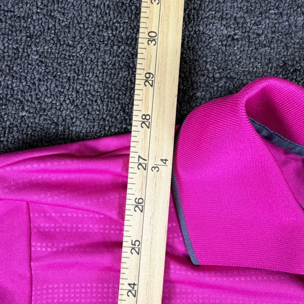 Adidas Polo Mens L Puremotion Z83406 Pink Striped EUC